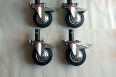 Rusztowanie warszawskie koła z hamulcem