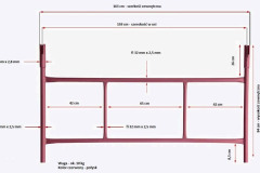 Rusztowanie warszawskie rama duża gruba