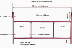 Rusztowanie warszawskie rama duża podstawowa
