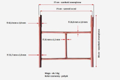 Rusztowanie warszawskie rama połówka